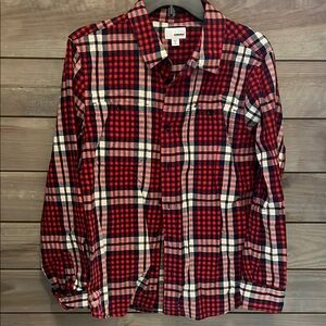NWT - Boys XL Husky Sonoma Red Plaid Shirt